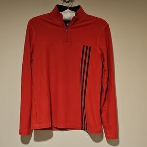 Adidas Orange and Gray Climalite Pullover
